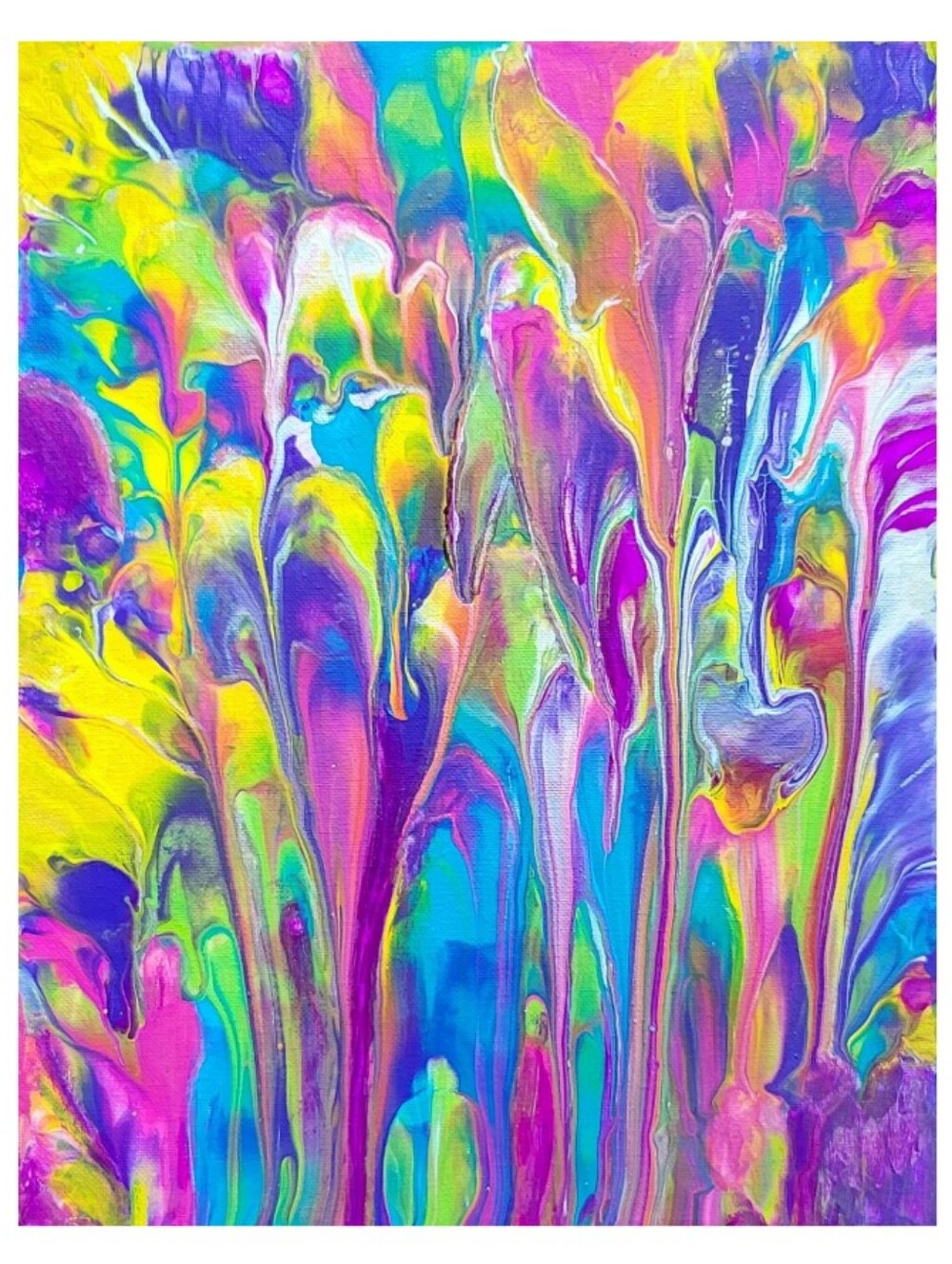 Hand Crafted Abstract Design 11x14 Inches Canvas Picture